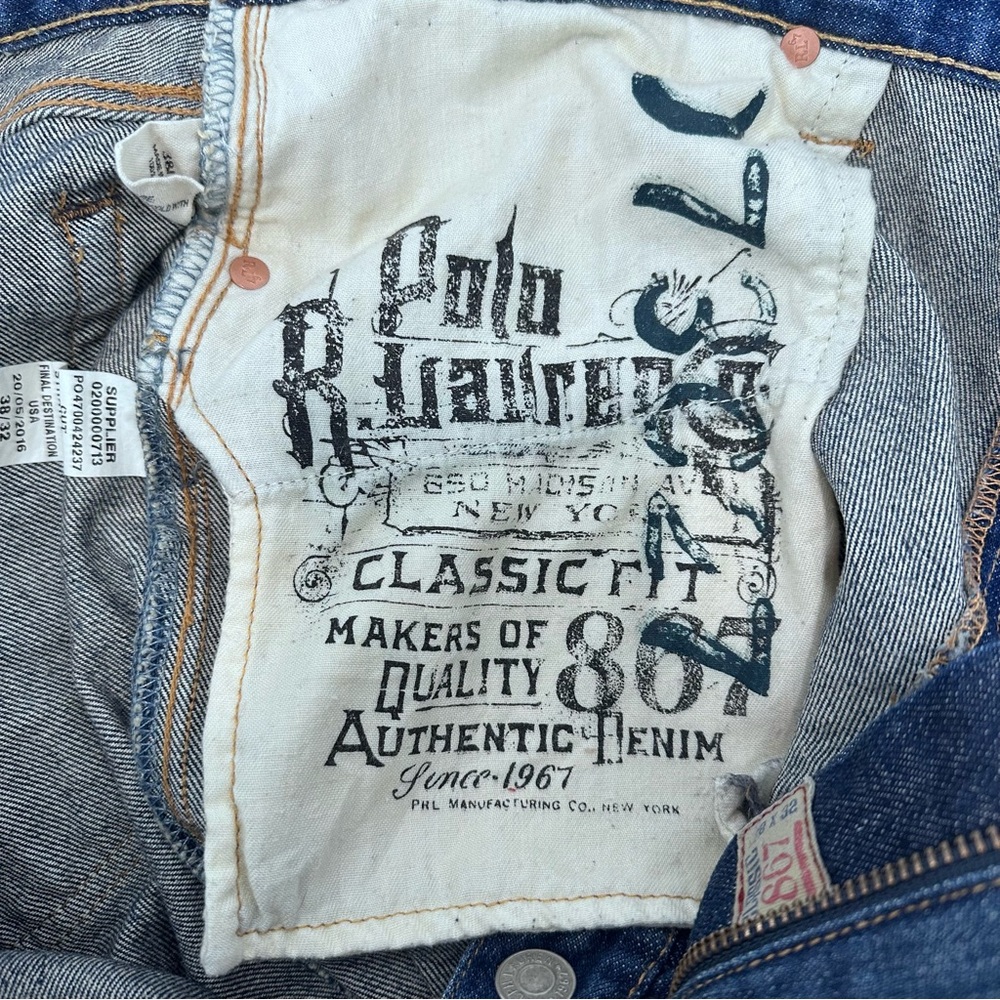 Ralph Lauren Blue Straight Men's Jeans - Picture 7 of 11